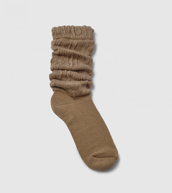 بوهو  جوارب   - بني  Calf Length Socks
