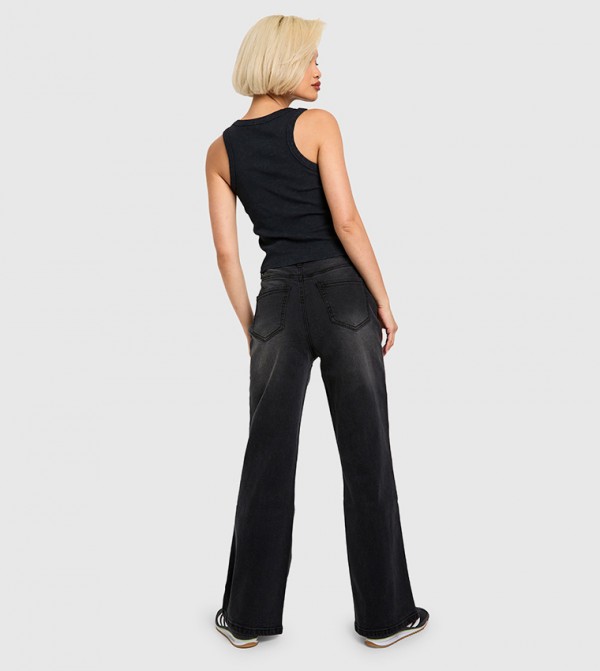 boohoo boohoo - Black Wide Leg Jeans