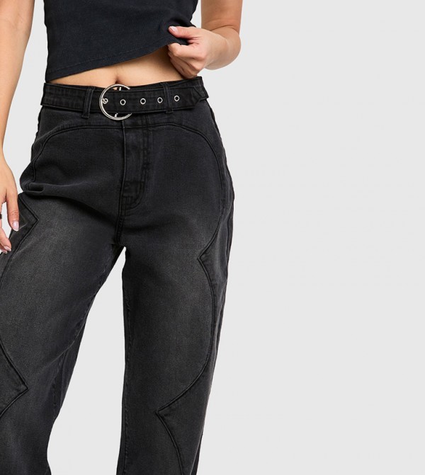 boohoo boohoo - Black Wide Leg Jeans