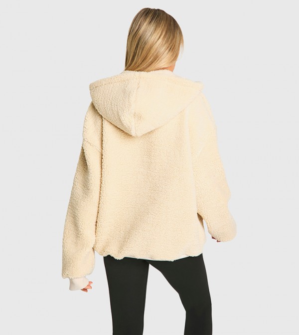 boohoo  Hoodies & Sweatshirts - Beige Hoodies
