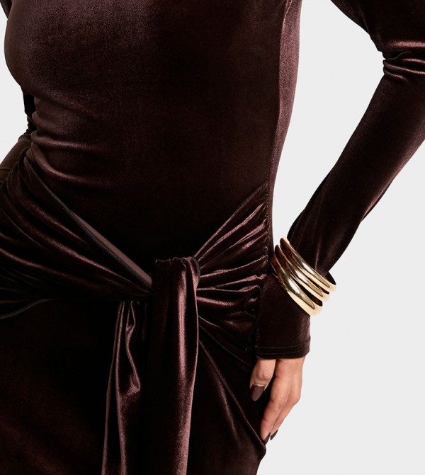 boohoo  Clothing - Brown Maxi Dresses