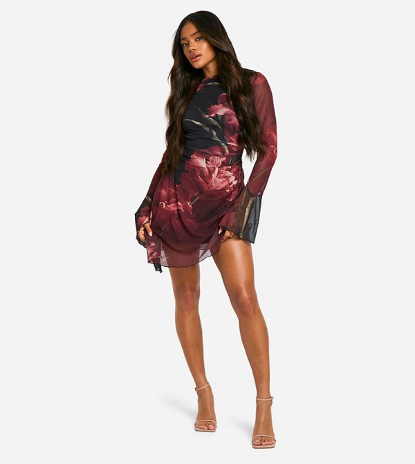 boohoo boohoo - Maroon Casual Dresses