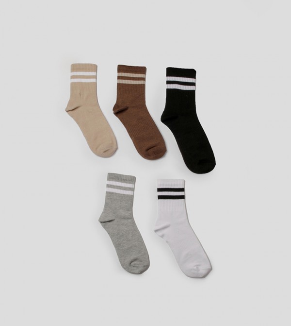 بوهو  جوارب   - متعدد Calf Length Socks
