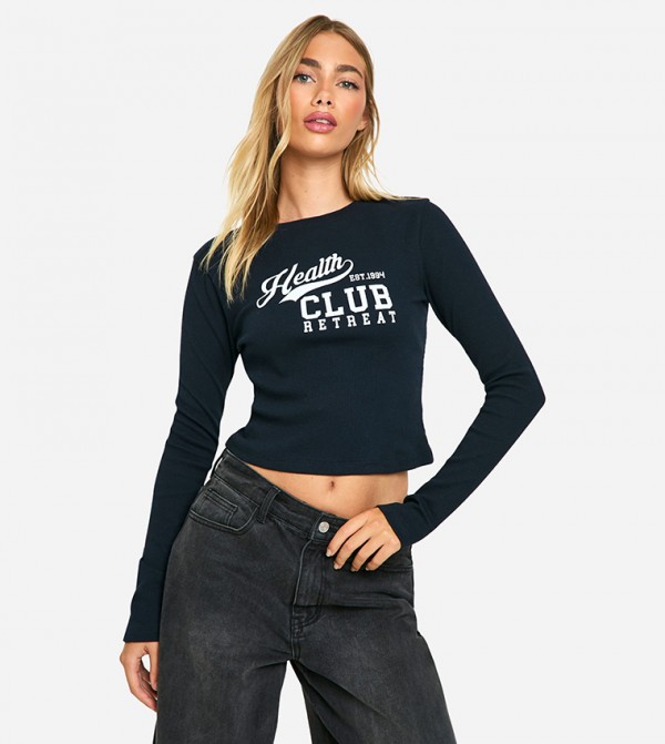 boohoo  - Navy Casual Tops