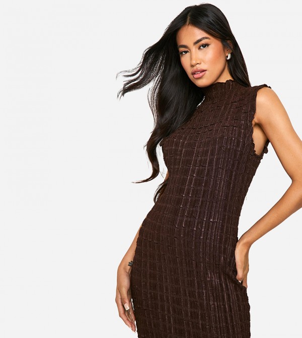 boohoo boohoo - Brown Casual Dresses