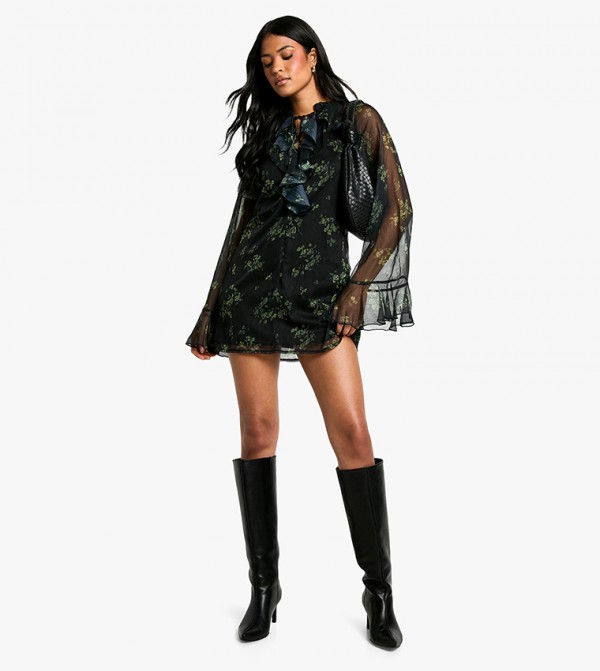 boohoo  Mini Dresses - Black Mini Dresses