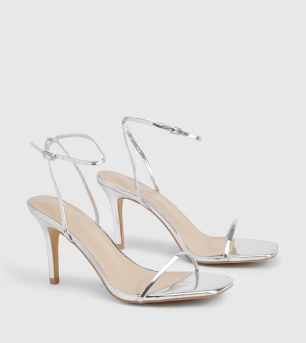 boohoo  Shoes - Silver Stilettos