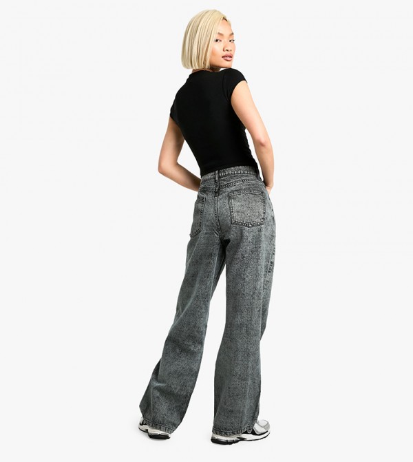 boohoo  Jeans - Grey Boyfriend jeans