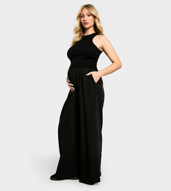 boohoo - Outlet  Maternity Clothing - Black Pants & Leggings