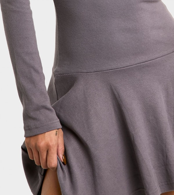 بوهو  فساتين - رمادي Mini Dresses