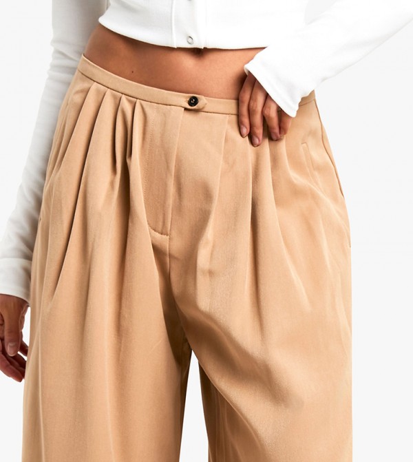 boohoo boohoo - Beige Casual Pants