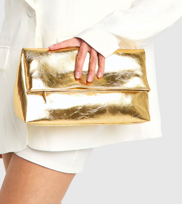 boohoo - Outlet  - Gold Clutches
