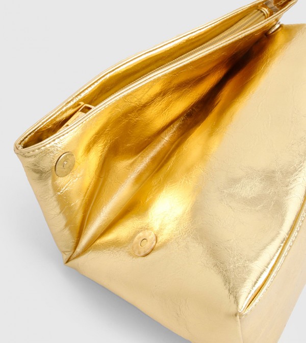 boohoo - Outlet  - Gold Clutches