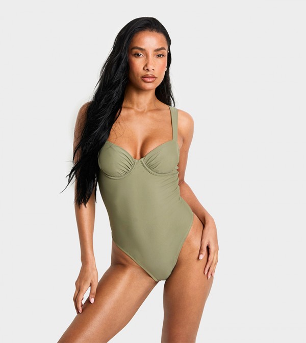 بوهو  - كاكي Swimsuit