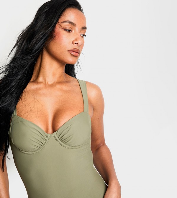 بوهو  - كاكي Swimsuit