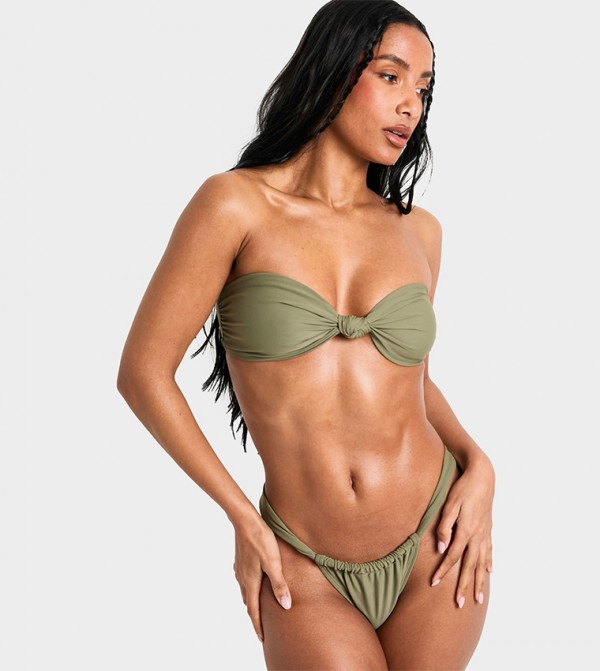 بوهو توب بكيني - كاكي Bikini Tops