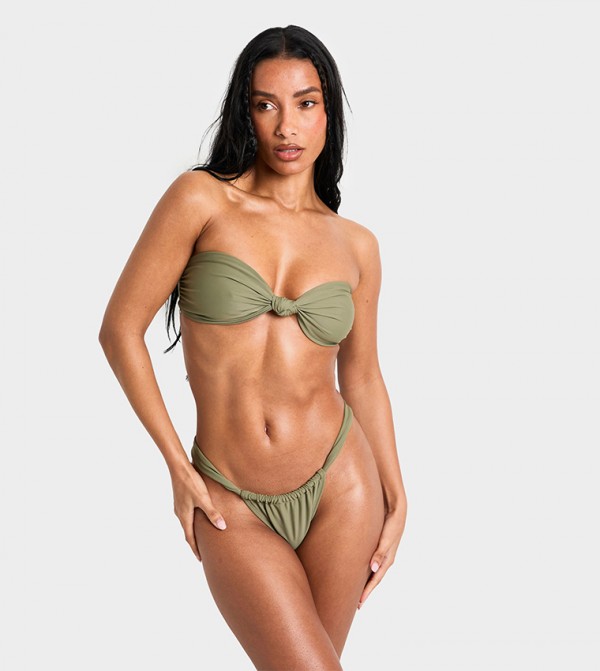 بوهو توب بكيني - كاكي Bikini Tops