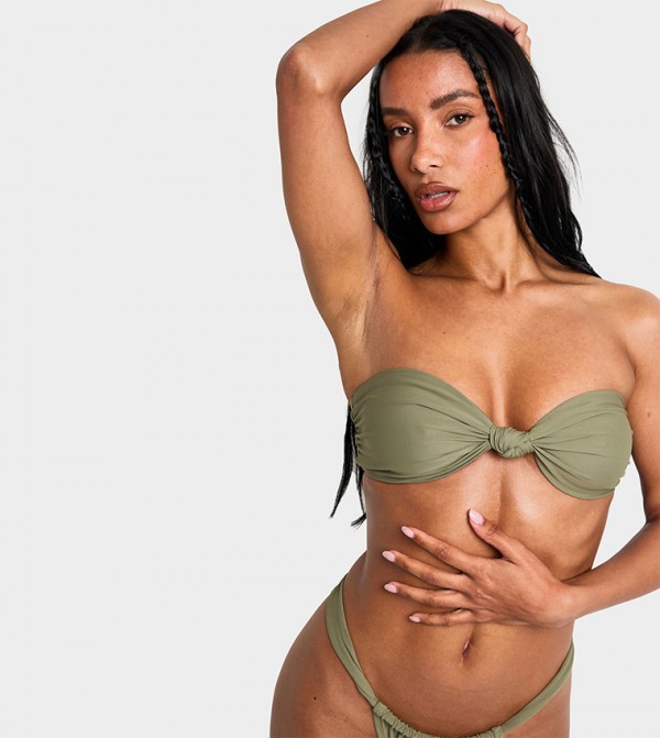 بوهو توب بكيني - كاكي Bikini Tops