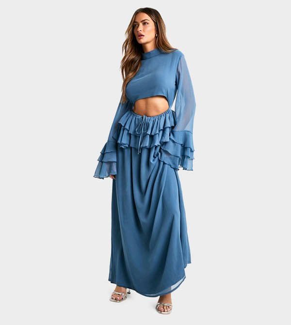 بوهو  فساتين - أزرق Maxi Dresses