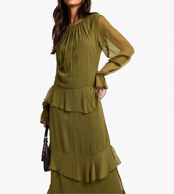 boohoo  Dresses - Olive Casual Dresses