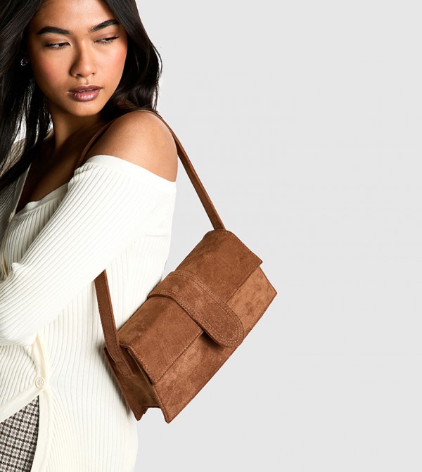 boohoo boohoo - Brown Shoulder bags