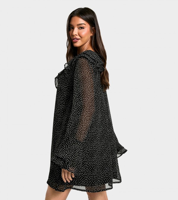 بوهو  فساتين - أسود Mini Dresses