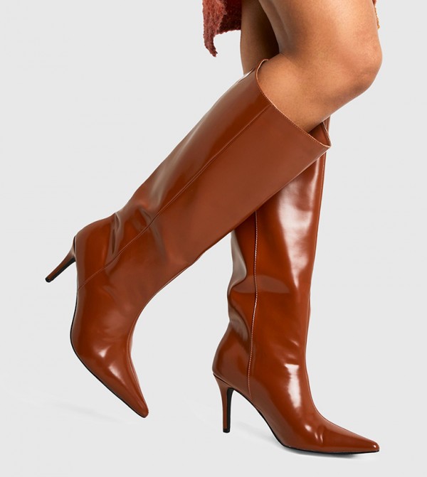 boohoo  Boots - Tan Knee length Boots