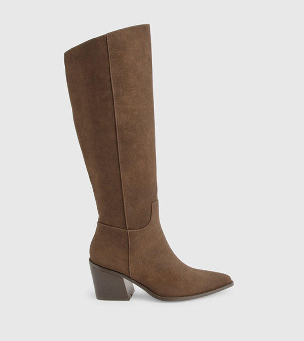 boohoo  Knee High Boots - Brown Knee length Boots
