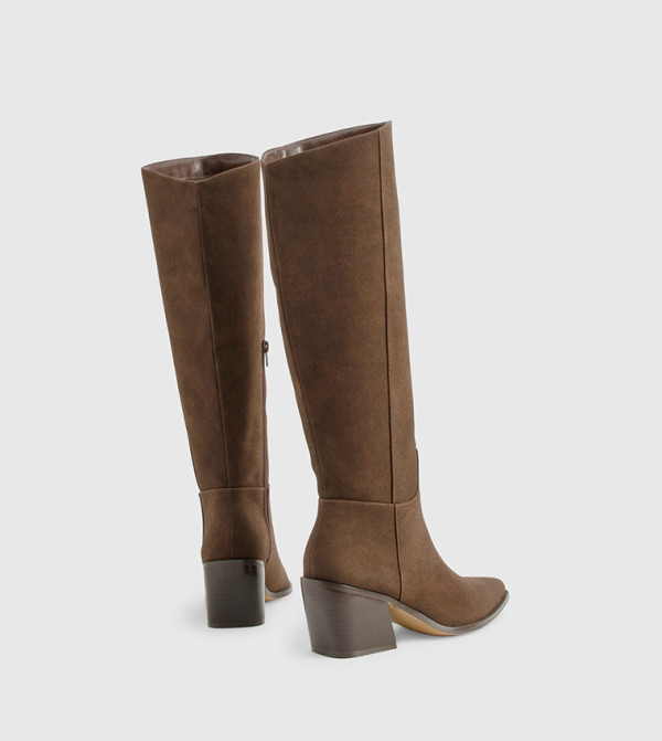 boohoo  Knee High Boots - Brown Knee length Boots