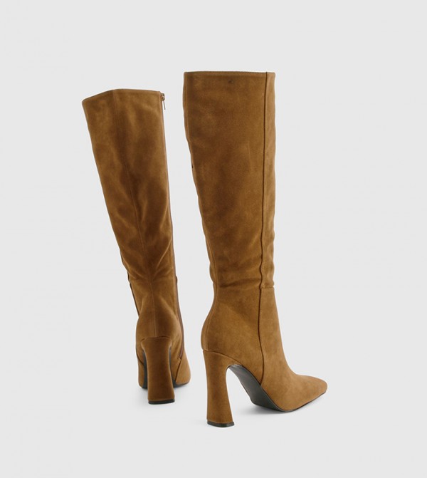 boohoo  uni-b - Brown Knee length Boots