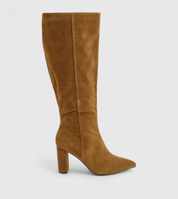 بوهو بوهو - جلد الجمل Knee length Boots