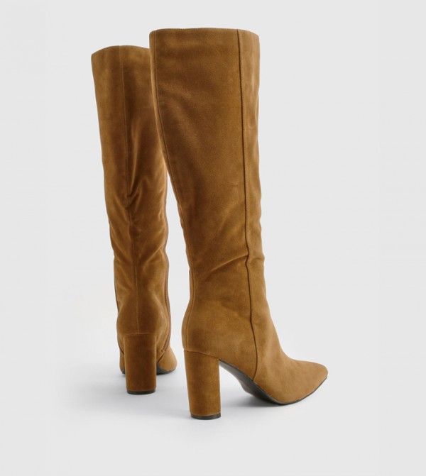 بوهو بوهو - جلد الجمل Knee length Boots