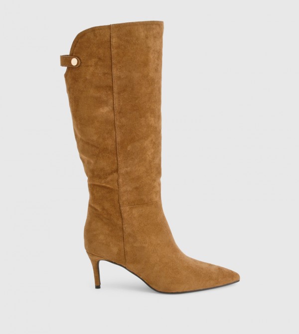 boohoo  Knee High Boots - Taupe Knee length Boots