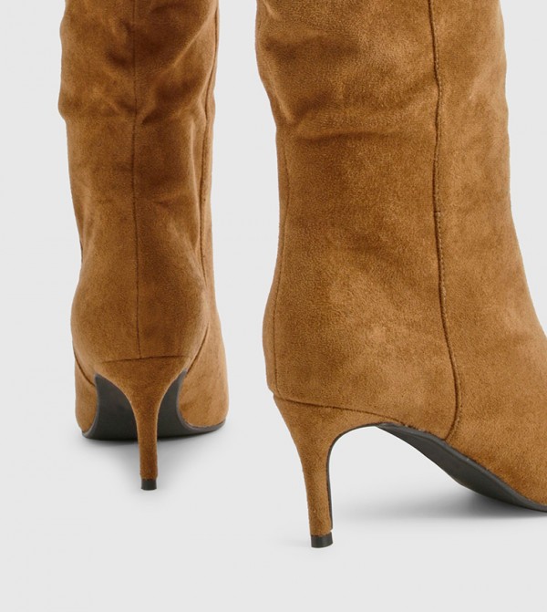 boohoo  Knee High Boots - Taupe Knee length Boots