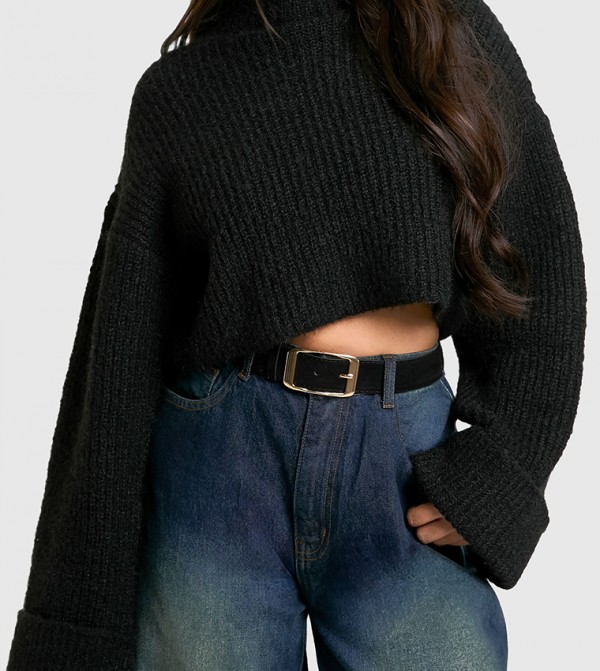 boohoo  Belts - Black Non Leather Belts