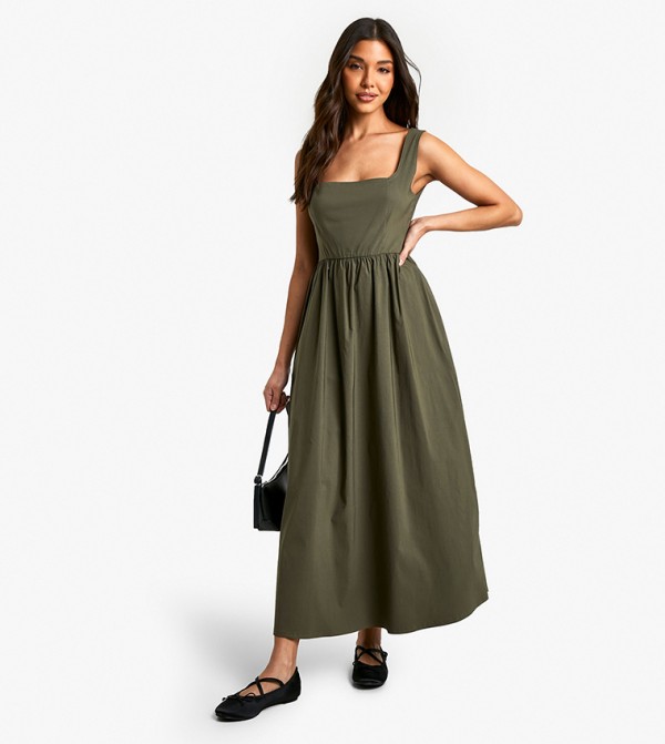 boohoo  Dresses - Khaki Casual Dresses