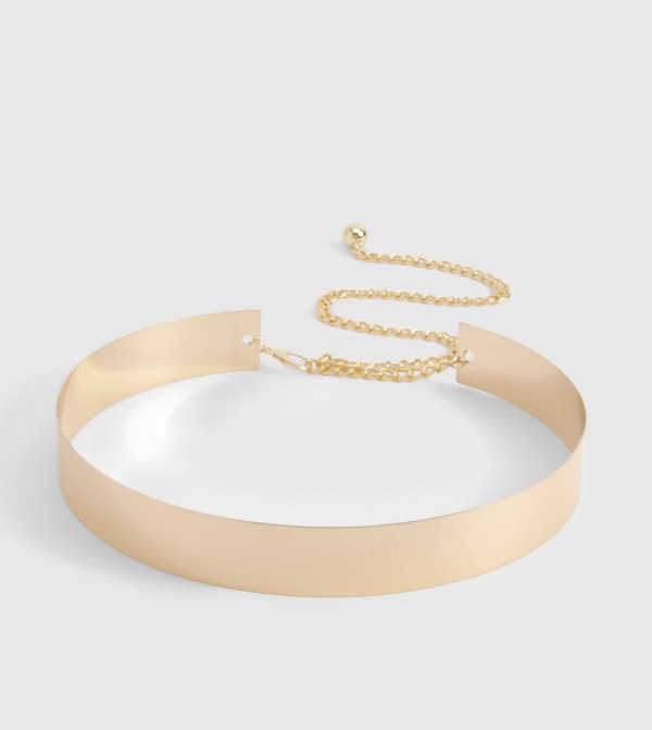 boohoo  Belts - Gold Non Leather Belts