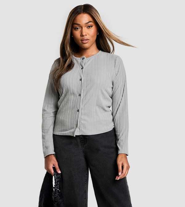 boohoo  Sweaters & Cardigans - Grey Sweaters & Cardigans