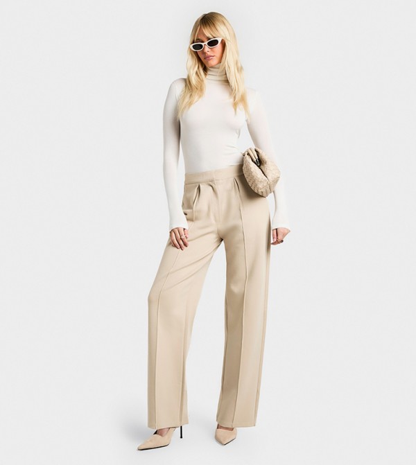 boohoo boohoo - Beige Casual Pants