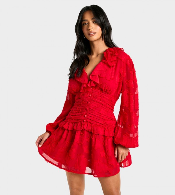 boohoo  Dresses - Red Casual Dresses