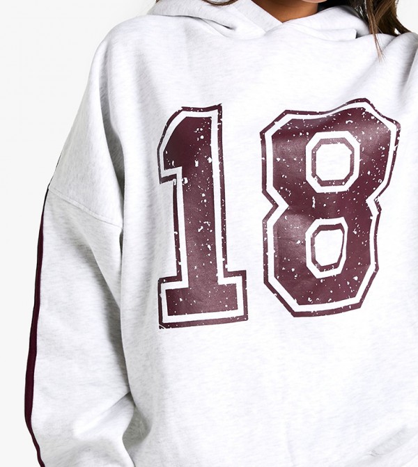 بوهو  هودي - أبيض هودي