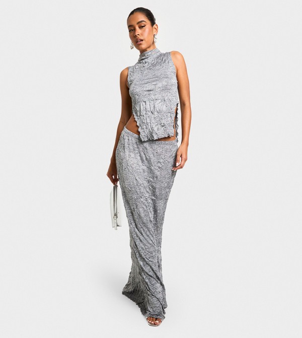 boohoo  Skirts - Grey Maxi Skirts