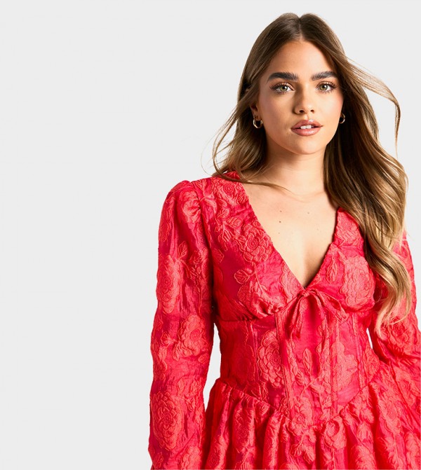 boohoo  - Red Mini Dresses