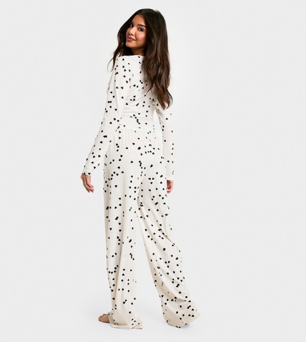 boohoo  Sleepwears & Loungewears - White Pyjama Set