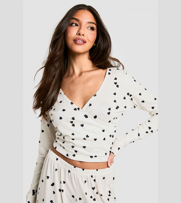 boohoo  Sleepwears & Loungewears - White Pyjama Set
