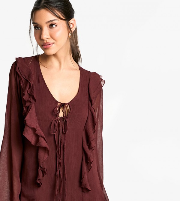 boohoo  style-edit-go - Brown Casual Dresses