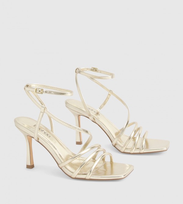 boohoo boohoo - Gold Heels