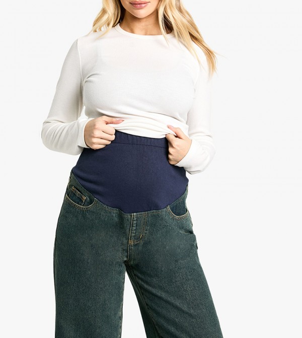 boohoo  Maternity Clothing - Navy Jeans