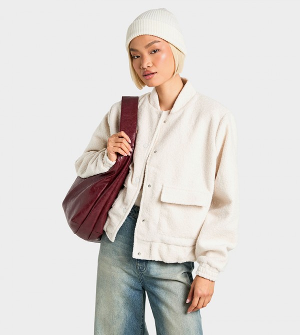 boohoo  Jackets & Coats - White Casual Jackets