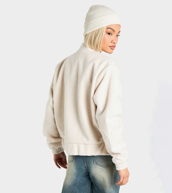 boohoo  Jackets & Coats - White Casual Jackets